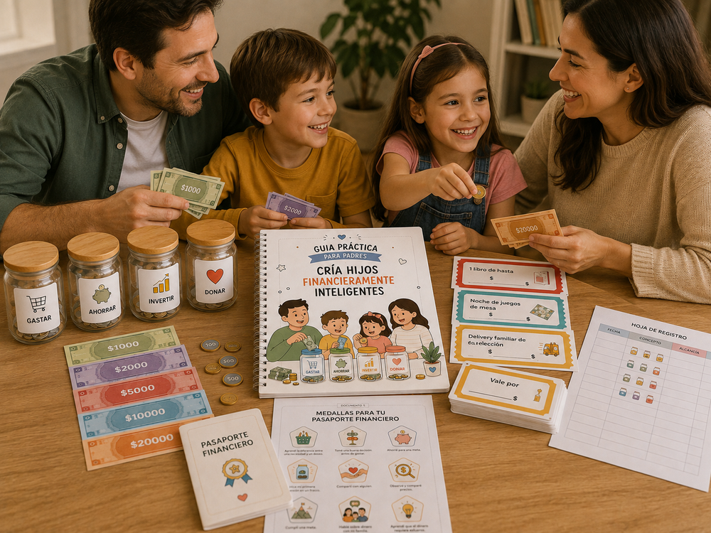 Cría hijos financieramente inteligentes + 5 Bonos